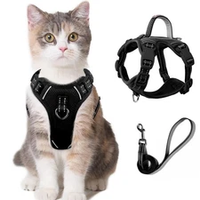 Cat Harness and Leash Set for Walking Escape Proof for Small Large cat Kitten...