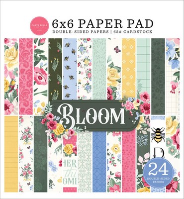 Carta Bella 6''x6'' Papierblock Blüte CBBL366023