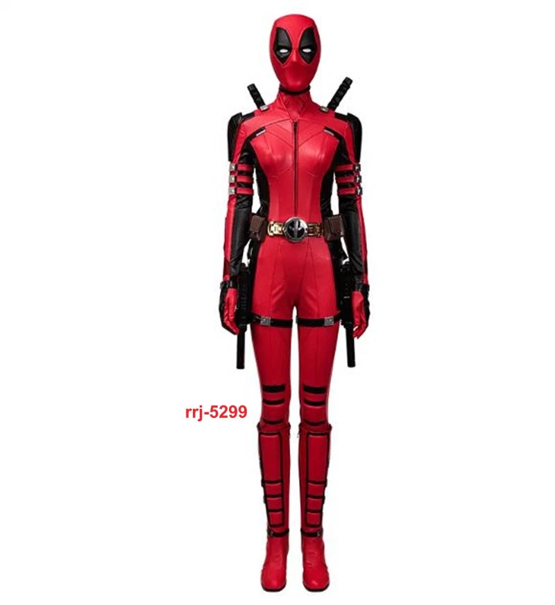Deadpool 3 Lady Deadpool Wanda Wilson Cosplay Costume Jumpsuit Outfits Halloween - Image 2 of 4