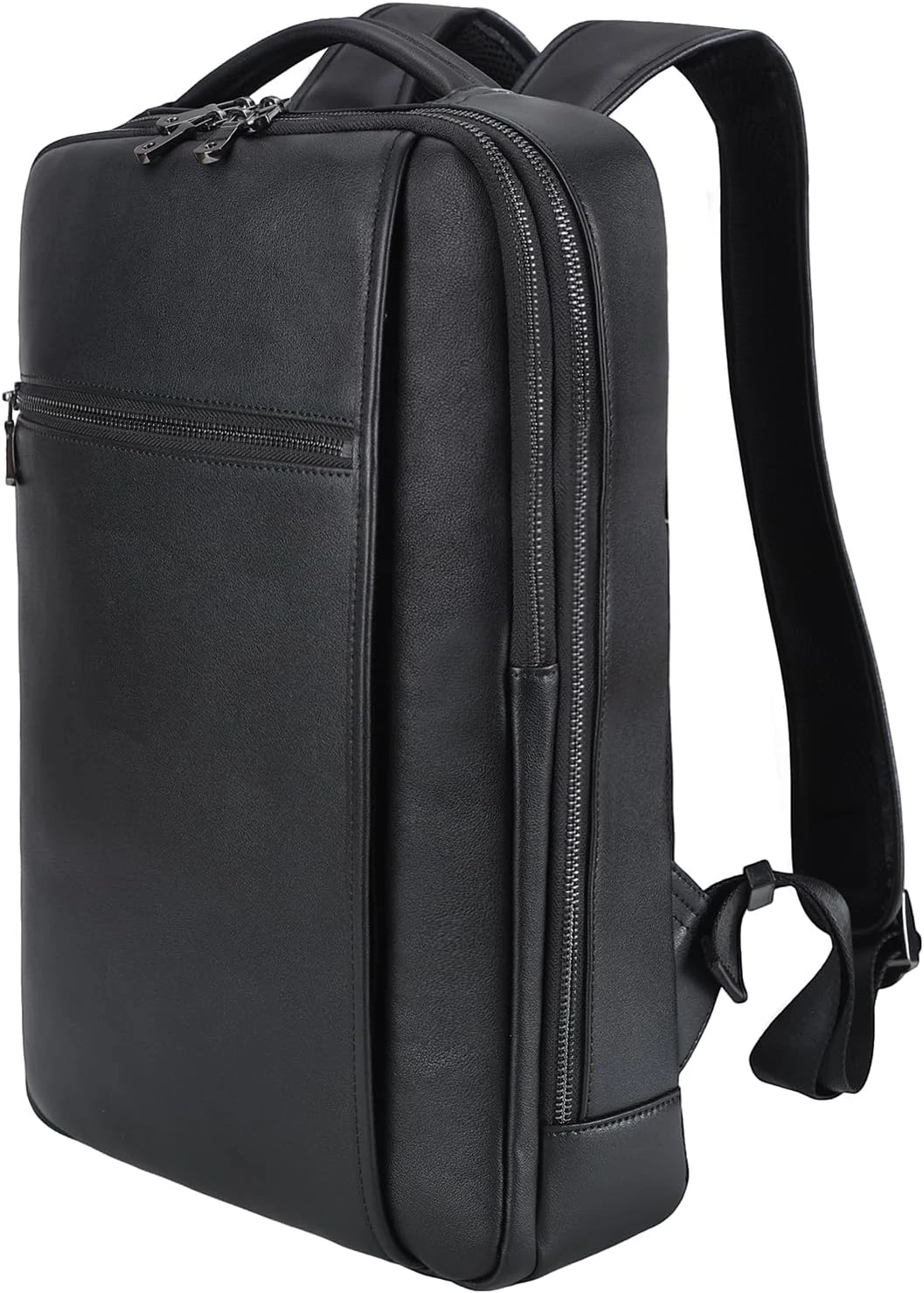 Stylish 15.6" Leather Laptop Backpack for Men & Women - Ideal for Work & Travel