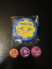 Fallout Jones Soda Vault-Tec Bottle Opener Magnet and Satchel - Costco Exclusive