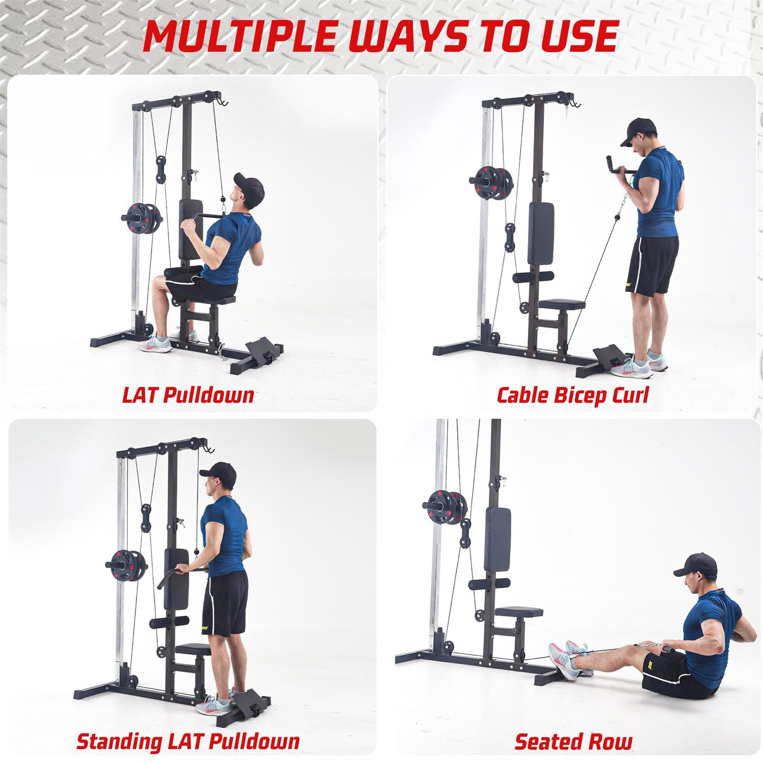 LAT Power Cable Machine, Adjustable LAT Pull Down and LAT Row Cable ...