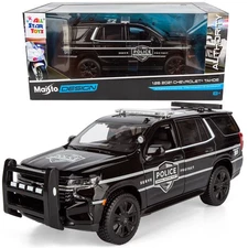 2021 Chevy Tahoe PPV 1/26 Diecast Police Car Model Maisto 32548 AST Exclusive
