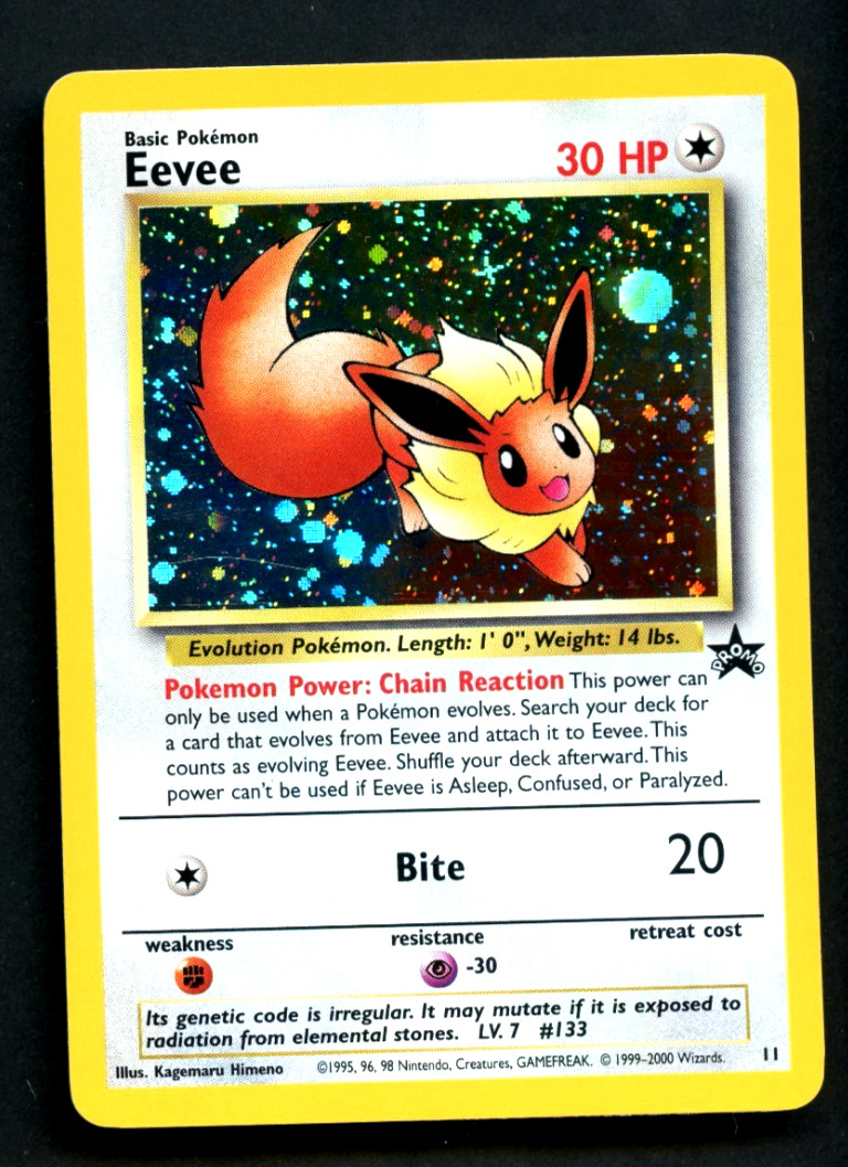 Pokemon Card: Eevee Holo Black Star Promo 11/53 (NM)