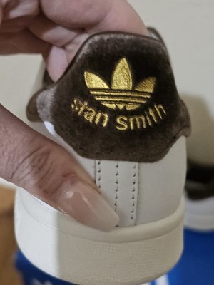 Adidas Sam Smith White/Brown/Gold Size 7  ****Brand New In Box****