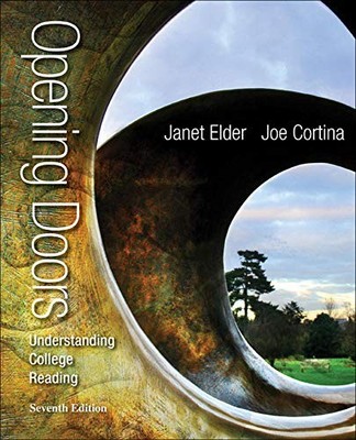 OPENING DOORS: UNDERSTANDING COLLEGE READING By Janet Elder & Joe Cortina *VG+*
