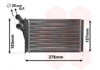 Van Wezel 03006097 WäRmetauscher, Innenraumheizung FüR Audi Skoda Vw