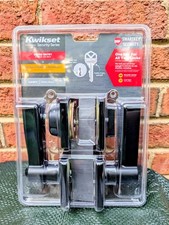 Kwikset Casey Matte Black Interior Exterior D...