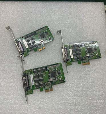 Lot of 3 Moxa CP-168EL-A 8-Port RS-232 PCIe Serial Cards Low Profile Industrial