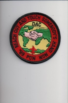 1989 DAC Reach Out And Touch Sombody's Hand Pow Wow patch
