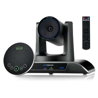 4K Conference Room Camera System AI Auto-Tracking 4K PTZ Camera 3X Optical Zoom 