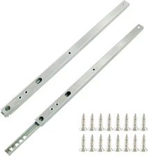 12 Inch Drawer Slides, 2Pcs Metal Drawer Slides, Ball Bearing Two Way Slide Trac