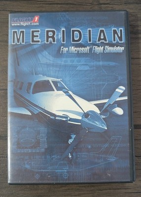 Meridian For Microsoft Flight Simulator (2003) PC CD ROM, Expansion CIB Good
