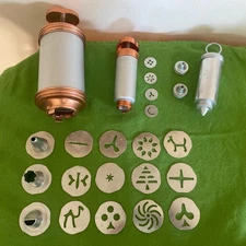 Mirro VTG  Lot  2 -Cookie/Pastry Press & Deco Set MINI  press & 3” Large  Spritz