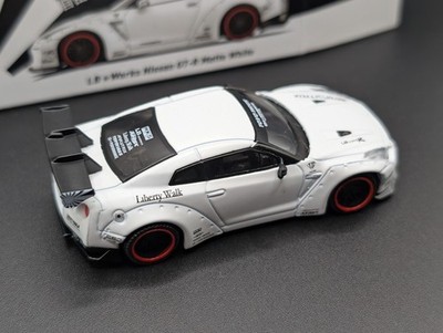 1:64 MINI GT LB WORKS Nissan GTR Matte White #9 RHD | eBay