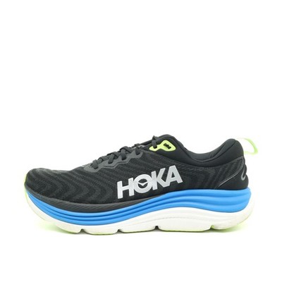 Hoka One Herren Gaviota 5 Sportschuh EU 48 schwarz/blau/neon 1127929 ämpfung