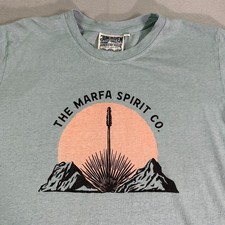 Jungmaven Men's Shirt Large* Teal Green T-shirt Marfa Short Sleeve Hemp Cotton