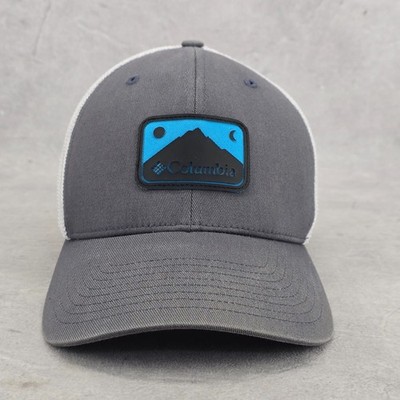 Columbia Hat Mesh Trucker Cap Flexfit Gray White Color Small Medium Size