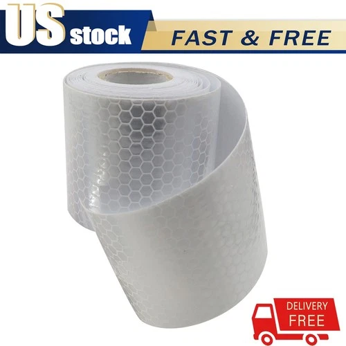High Visibility Car Safety Warning Reflective Tape 10Ft Conspicuity Film - product listing photo