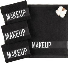 American Soft Linen, Makeup Remover Face Cloth, 100% Cotton Makeup Towels, 4 Pac