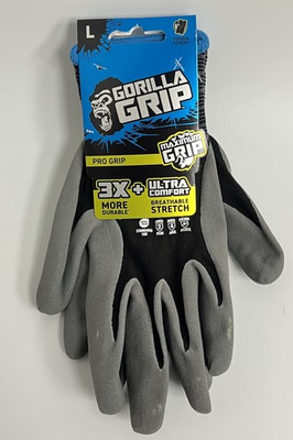 #ad Gorilla Grip Pro Grip Work Gloves Large 63972 $9.99