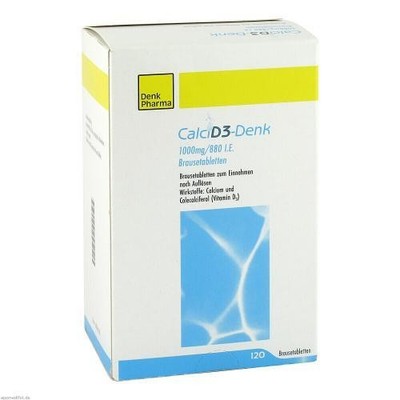 CALCI D3-Denk 1.000 mg/880 I.E. Brausetabletten 120 St PZN 14047726