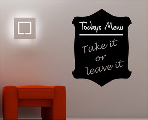 Todays Menu Tableau Noir Style Mural Art Sticker Vinyle Citation Cuisine Cafe Ebay