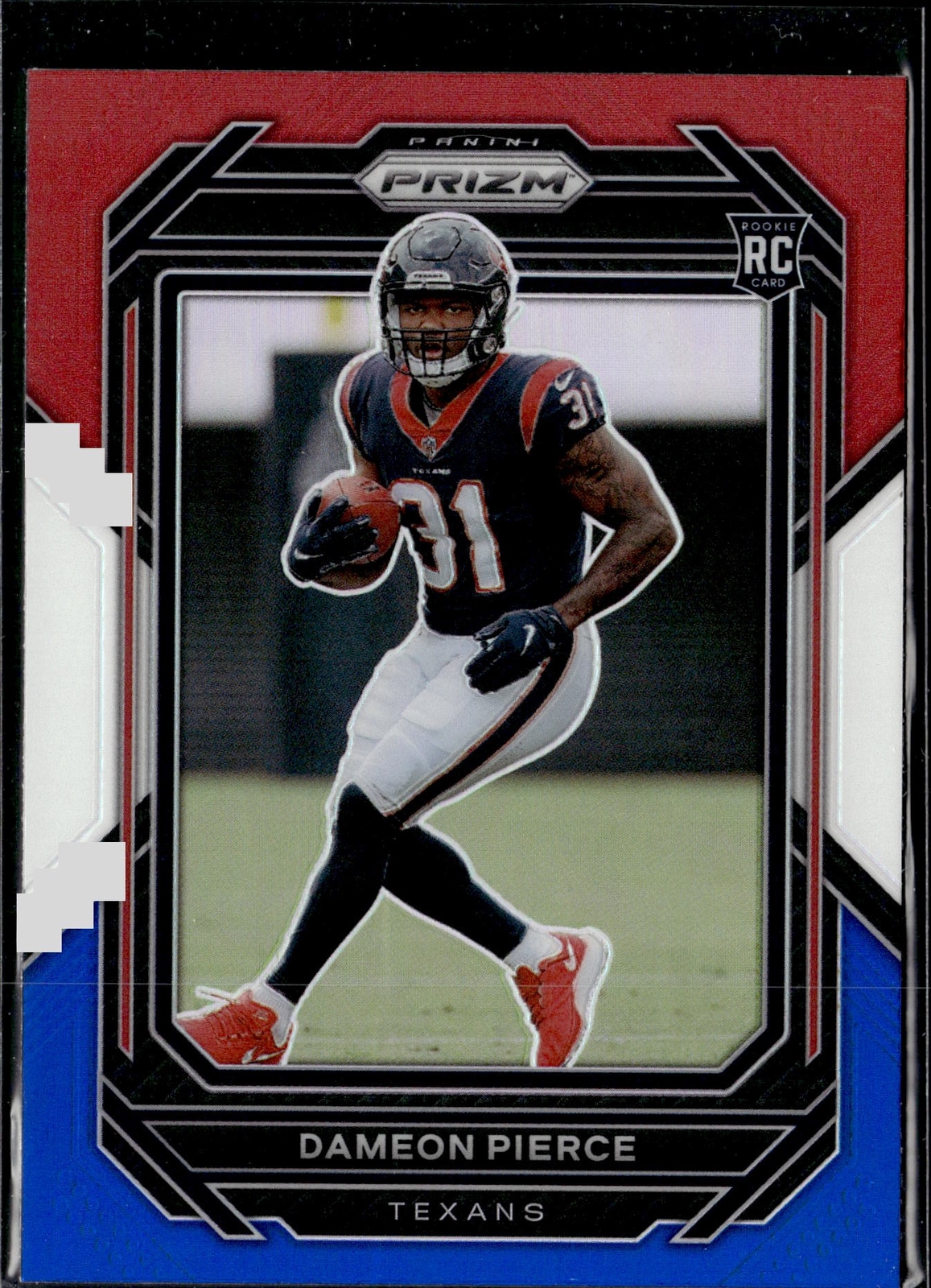 2022 Panini Prizm #322 Dameon Pierce Red White Blue Prizm Rookie Texans
