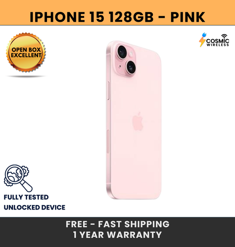 Apple iPhone 15 128GB Fully Unlocked 5G - Excellent - Afbeelding 10 van 12