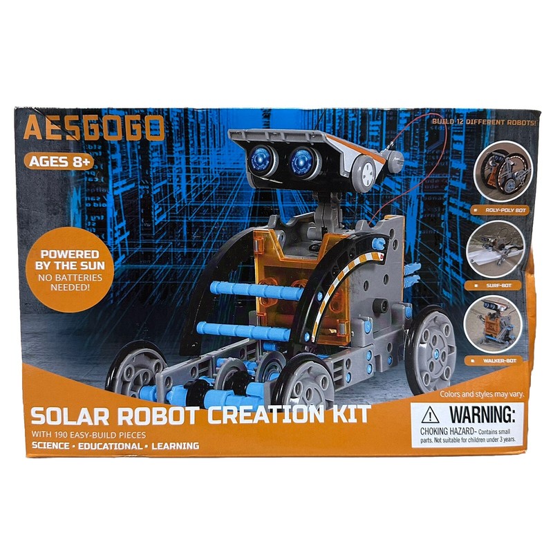 Aesgogo Solar Robot Creation Kit 12 Different Robot Style To Be Made Science New