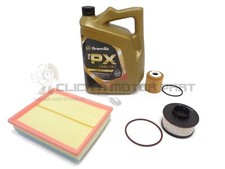 Oil Air Diesel Filter & 5L Engine Oil For Citroen C3 Aircross 1.5 BlueHDi 18-23