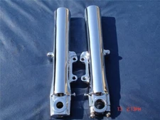Harley Chrome Lower Fork Sliders Legs Road King Exchange Prog 00-13 Touring FLHR