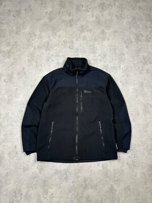 Jack Wolfskin Blizzard Full Zip Black Fleece Jacket Size XL
