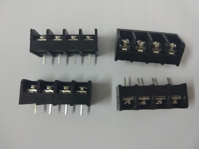 12 pcs Black 4 pin 8.25mm Screw Terminal Block Connector Barrier Type DC39B New