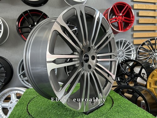 4X R24" 10 Split Spoke Style Grey Wheels Fits For: Land Rover Range Rover - Picture 7 of 8