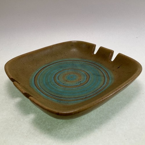 Glidden Pottery Fong Chow Mesa Motif Ashtray 274 Green 1950s Mid Century Modern - Picture 3 of 6