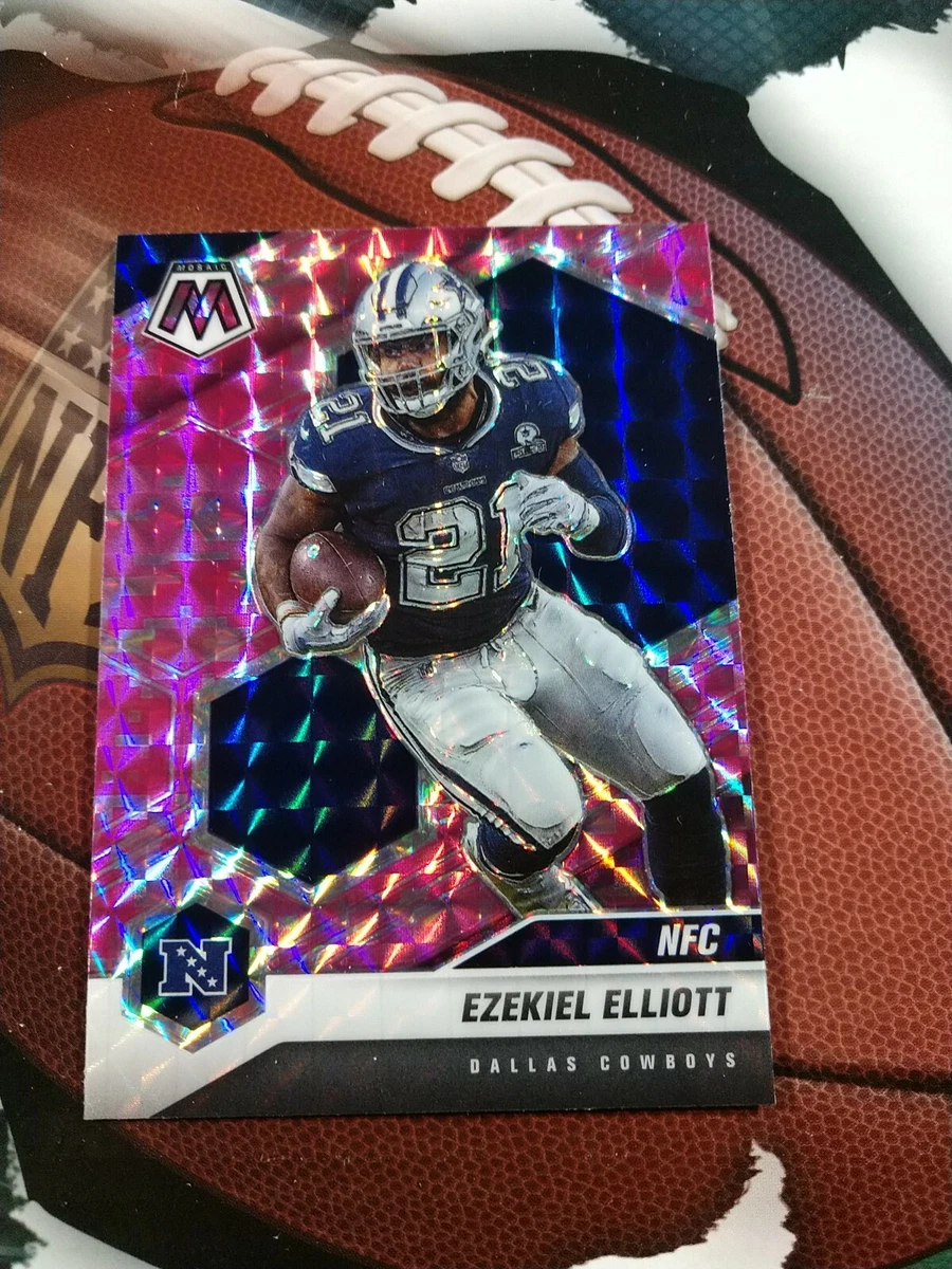 EZEKIEL ELLIOTT 2021 Panini Mosaic 215 PINK CAMO PRIZM Dallas