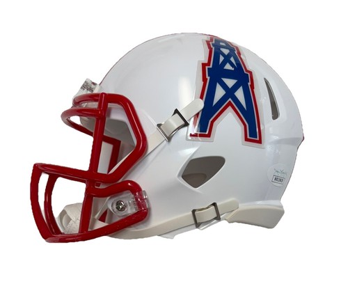 Earl Campbell Signed Houston Oilers Mini Speed Football Helmet AUTO COA JSA - Picture 3 of 5