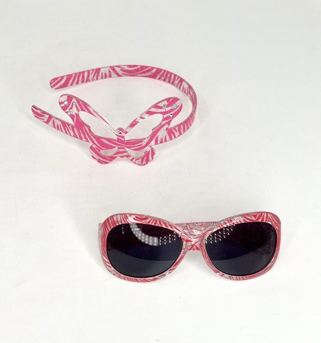 The Children's Place Zebra Girls 2 Piece Swim Suit Size 4 Pink With Accessories - Picture 4 of 5