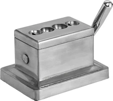 Quality Importers Trading Co. Quad Table Cigar Cutter, Brushed Finish