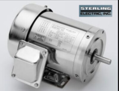 1-1/2HP 1800RPM 145TC 230/460V TEFC STAINLESS STEEL XHY0154PHA STERLING ELECTRIC