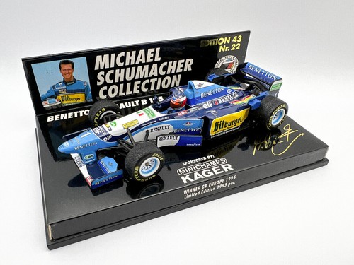 1995 Schumacher Benetton B195 (European GP) 1:43 Minichamps 510954316 MSC22 - Foto 1 di 12