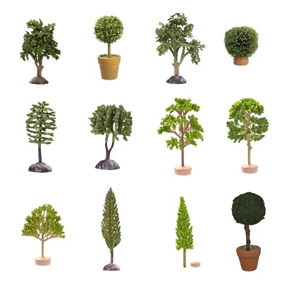 Dekofigur Baum 8-15 cm Miniatur, Bäume für Minigarten, Wichtel ua Hobbyfun 386-