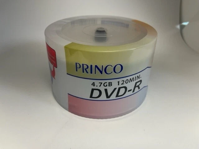 50 New Top Quality PRINCO DVD-R, 16X, WHITE INKJET PRINT, 006110, FREE SHIP - Image 2 of 3