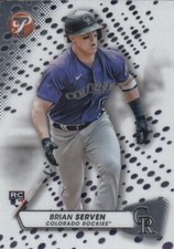 BRIAN SERVEN TOPPS PRISTINE ROOKIE CARD RC COLORADO ROCKIES #195 2023 23