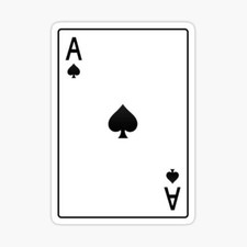 Pin Up Retro Poker Ace Cards Decal Sticker – JDM Style, Casino Theme – Made In Japan