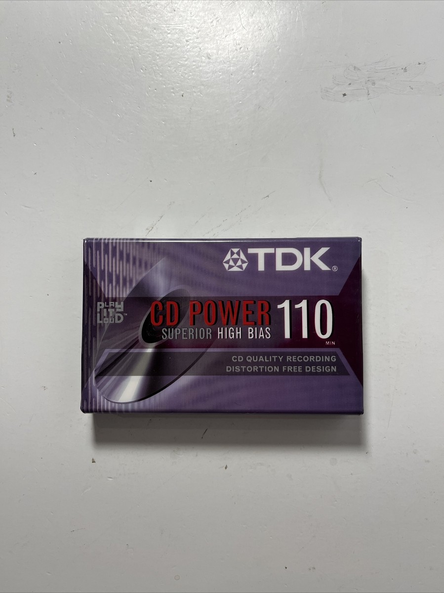 TDK CD Power 110 Blank Audio Cassette Tape Superior High