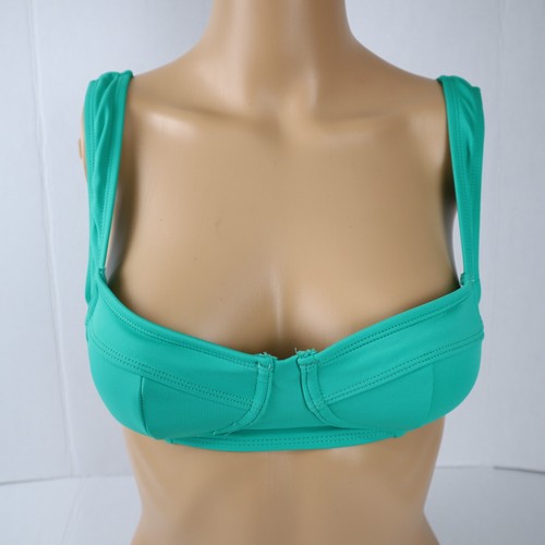 Xhilaration women's bikini top sz small green padded nwt