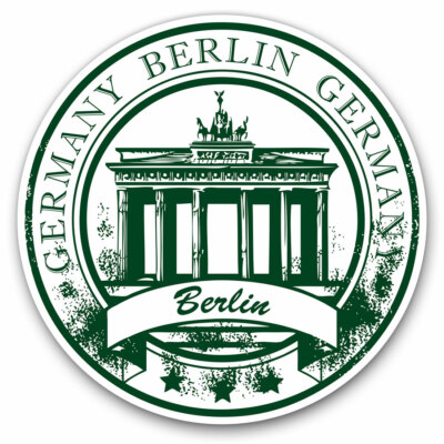 2 x Vinyl Stickers 7.5cm - Berlin Germany Germany Architecture Cool ...