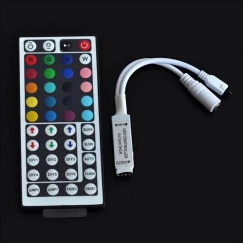 Mini 44Key IR Remote Controller Wireless 12-24V For 3528 5050 RGB LED Strip - Picture 1 of 4